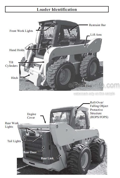 Photo 4 - Gehl SL7610 SL7710 EU SL7810 Operators Manual Skid Steer Loader