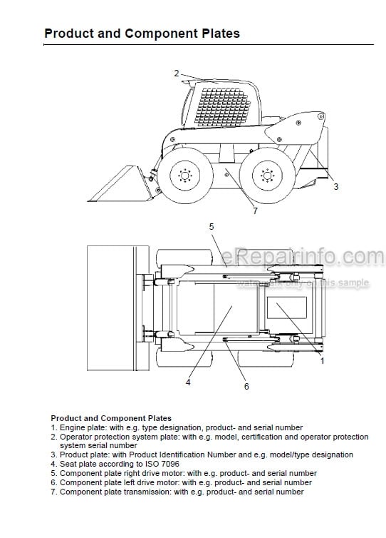 Photo 4 - Gehl SL7810E Operators Manual Skid Steer Loader