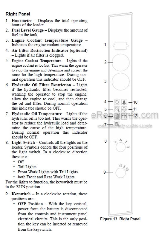 Photo 3 - Gehl SL7810E Operators Manual Skid Steer Loader