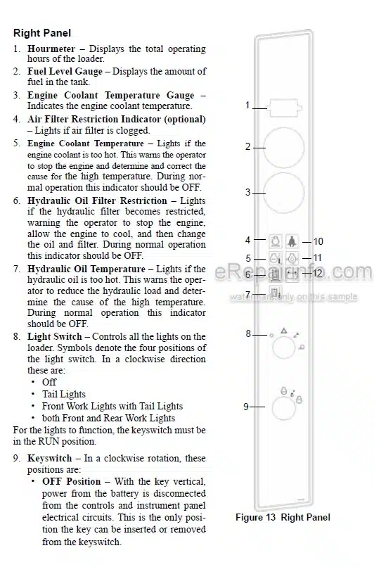 Photo 3 - Gehl SL7810E Operators Manual Skid Steer Loader