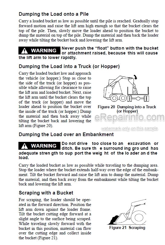 Photo 3 - Gehl V270 V270 EU V330 V330 EU Operators Manual Skid Steer Loader