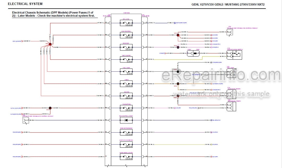 Photo 5 - Gehl V270 V330 Manitou Mustang 2700V 3300V GEN2 NXT2 Service Manual Skid Steer Loader