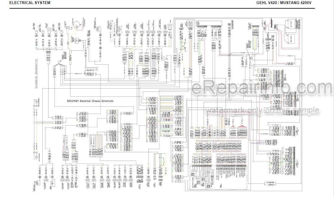 Photo 4 - Gehl V420 Mustang 4200V Service Manual Skid Steer Loader