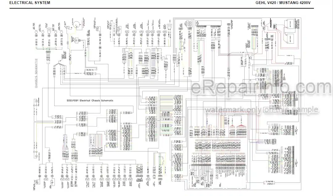 Photo 4 - Gehl V420 Mustang 4200V Service Manual Skid Steer Loader