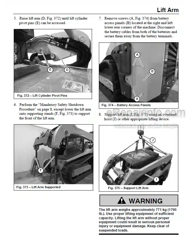 Photo 5 - Manitou MLT960 Operators Manual Draft Telescopic Handler