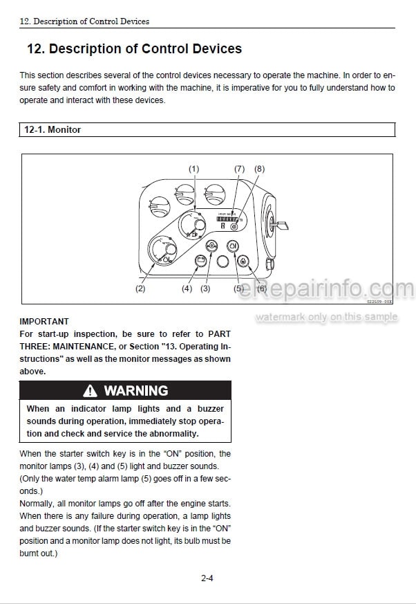 Photo 3 - Gehl Z45 Operators Manual Compact Excavator