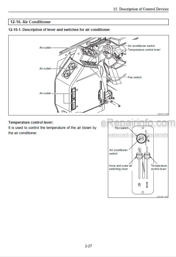 Photo 1 - Gehl Z80 Operators Manual Compact Excavator