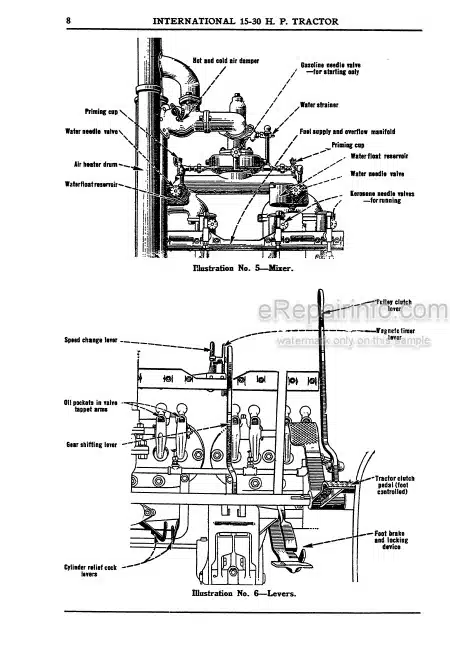 Photo 2 - International 15-30HP Operators Manual Kerosene Tractor