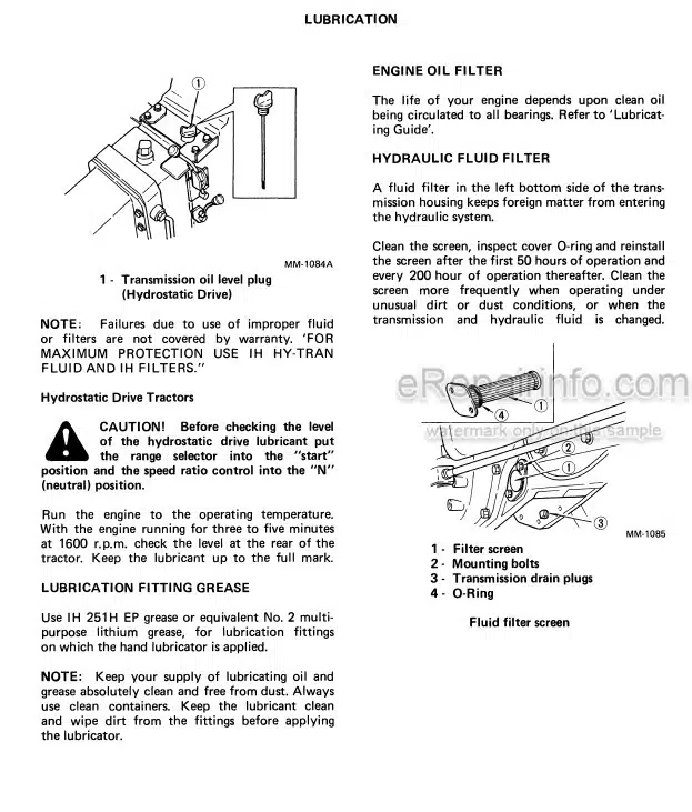 Photo 3 - International 234 234 Hydro Operators Manual Tractor 1258522C3