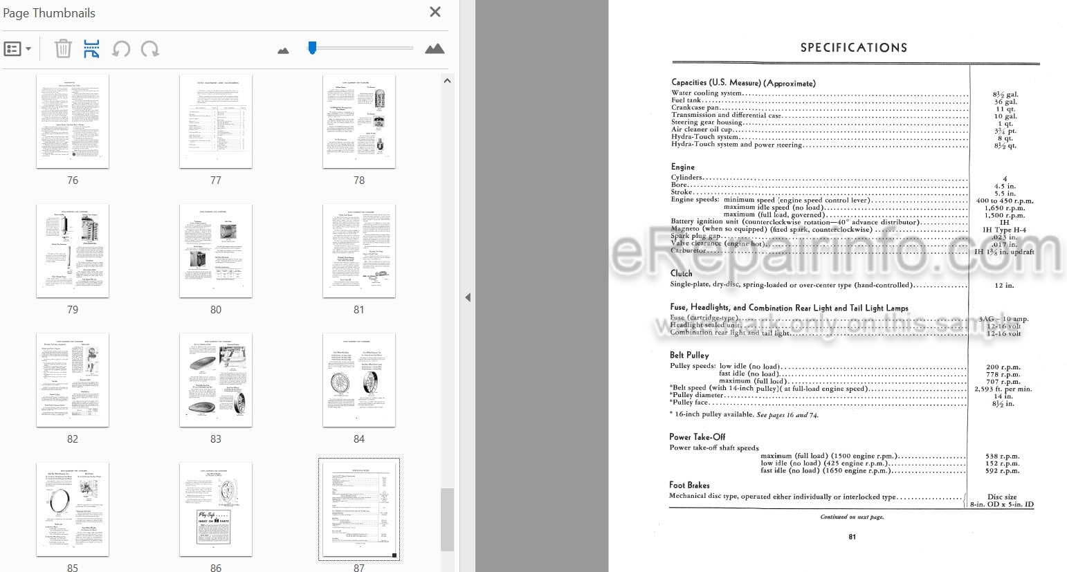 Photo 4 - International 600 Operators Manual Tractor 1004457R1