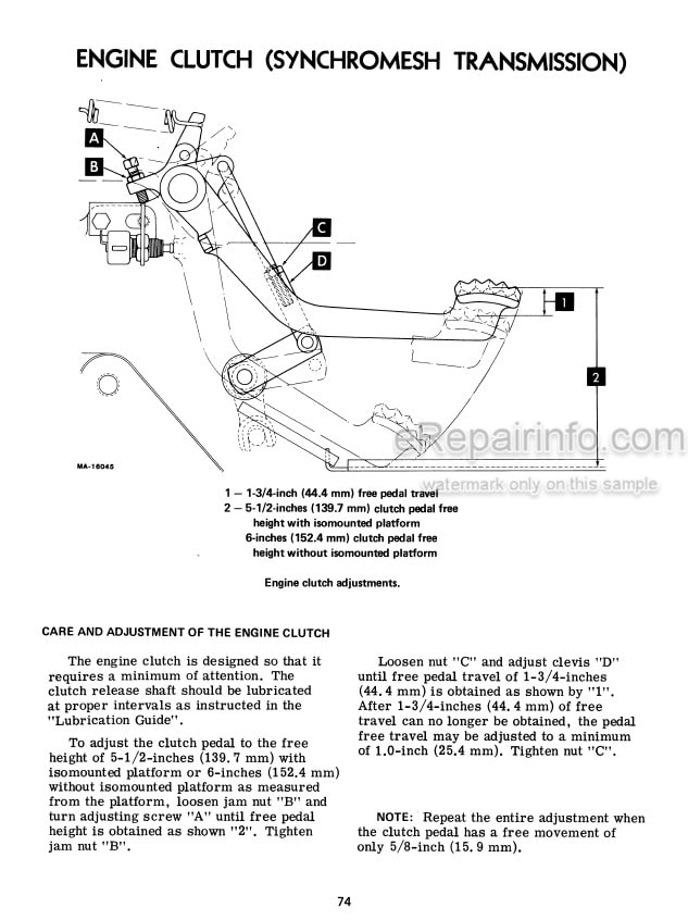 Photo 3 - International 674 Operators Manual Tractor 1084163R3