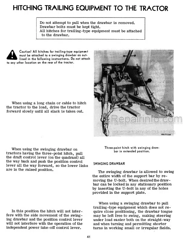 Photo 7 - International 674 Operators Manual Tractor 1084163R3