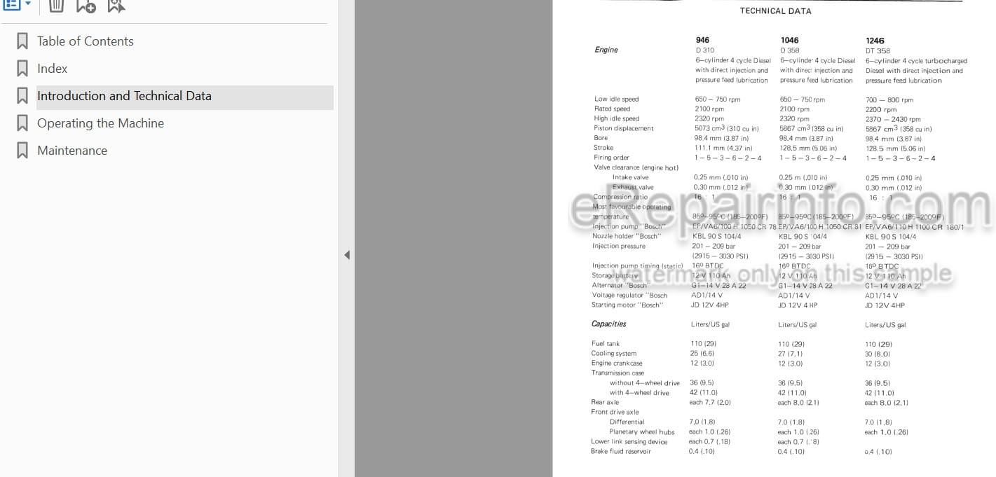 Photo 3 - International 946 1046 1246 Operators Manual Diesel Tractor 1090743R3