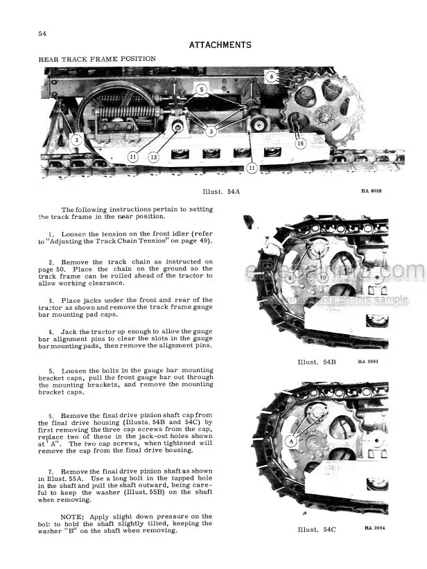 Photo 4 - International T4 T5 Operators Manual Crawler Tractor 1003883R1