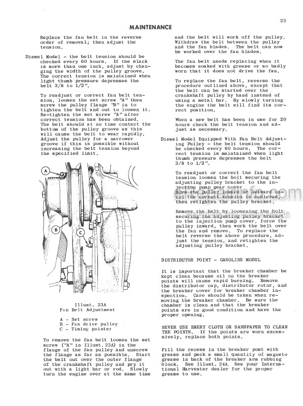 Photo 5 - International T4 T5 TD5 Operators Manual Crawler Tractor 1003936R1