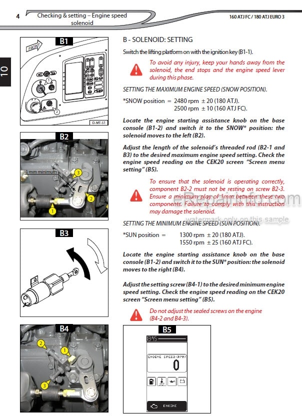 Photo 3 - Manitou 160ATJ FC 180ATJ EURO3 Repair Manual Lifting Platform