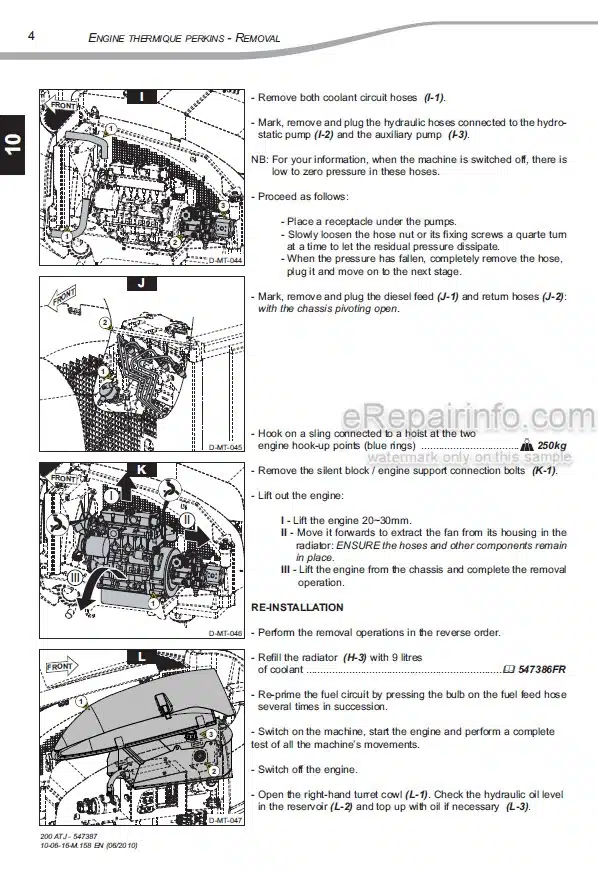 Photo 3 - Manitou 200ATJ Repair Manual Access Platform