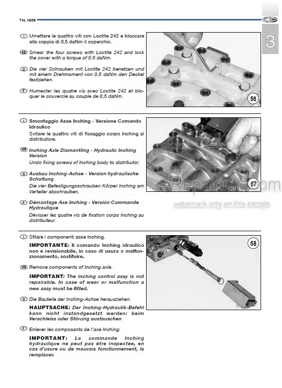 Photo 1 - Manitou CD15P CD18P CD20P CD25P CD30P CD35P CG15P CG18P CG20P CG25P CG30P CG35P Repair Manual Forklift