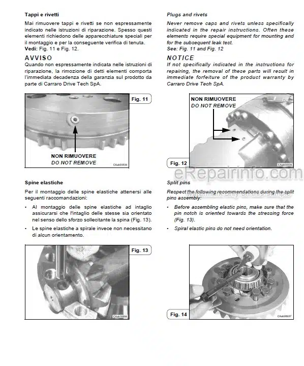 Photo 7 - Manitou Carraro Type 26.20M TB172 Repair Manual Axle