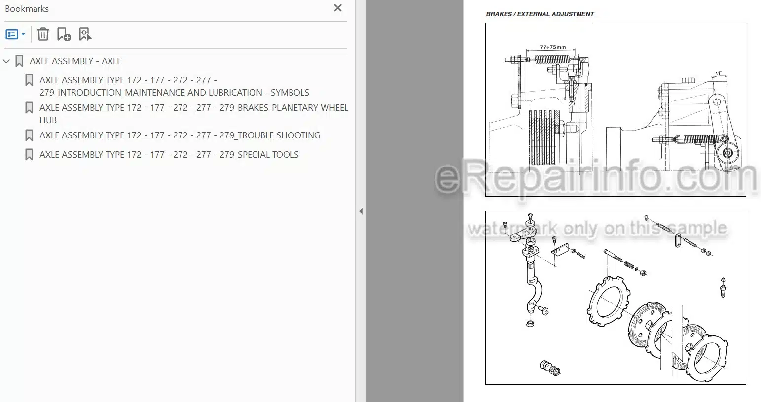 Photo 3 - Manitou Clark-Hurth Type 172 177 272 277 279 Repair Manual Axle