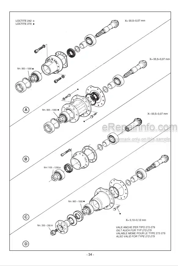 Photo 5 - Manitou Clark-Hurth Type 172 177 272 277 279 Repair Manual Axle