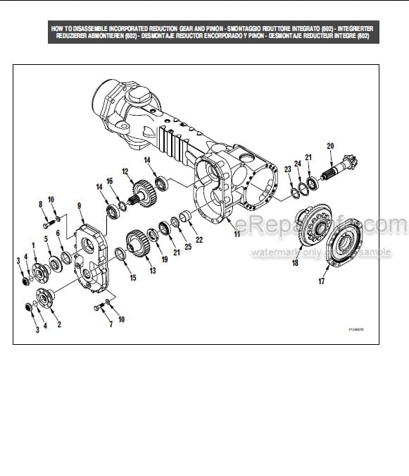 Photo 5 - Manitou Dana Type 212 Repair Manual Axle