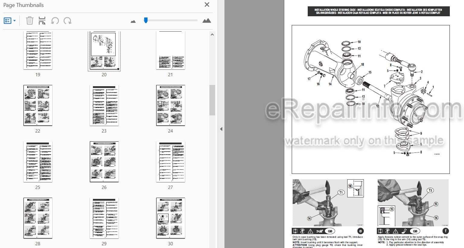 Photo 3 - Manitou Dana Type 416-100 Repair Manual Axle