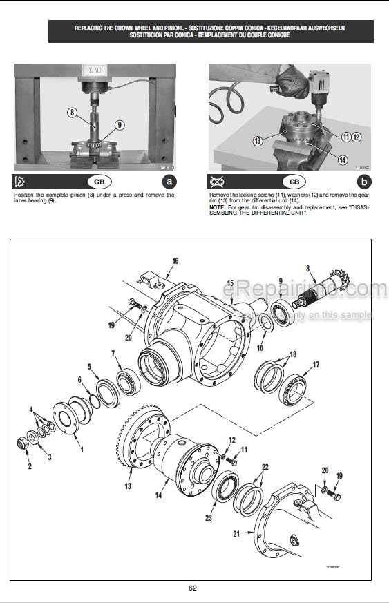 Photo 5 - Manitou Dana Type 416-100 Repair Manual Axle