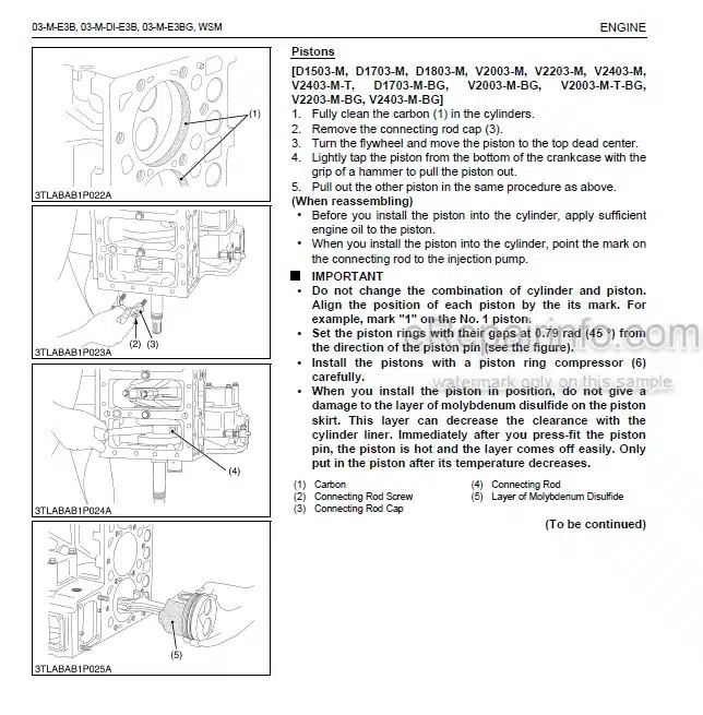 Photo 6 - Manitou Kubota V3307 EURO3 Repair Manual Engine