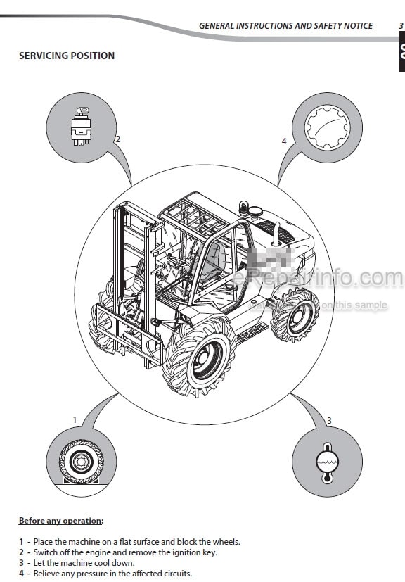 Photo 5 - Manitou M-X30-2 M-X30-4 M-X50-2 M-X50-4 M-X70-2 Serie 3 Repair Manual Forklift