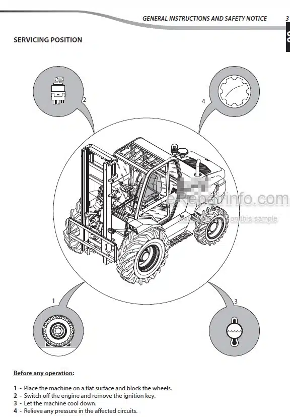 Photo 5 - Manitou M-X30-2 M-X30-4 M-X50-2 M-X50-4 M-X70-2 Serie 3 Repair Manual Forklift