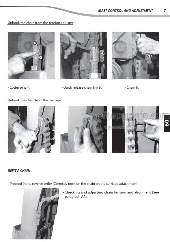 Photo 1 - Manitou M-X30-2 M-X30-4 M-X50-2 M-X50-4 M-X70-2 Serie 3 Repair Manual Forklift