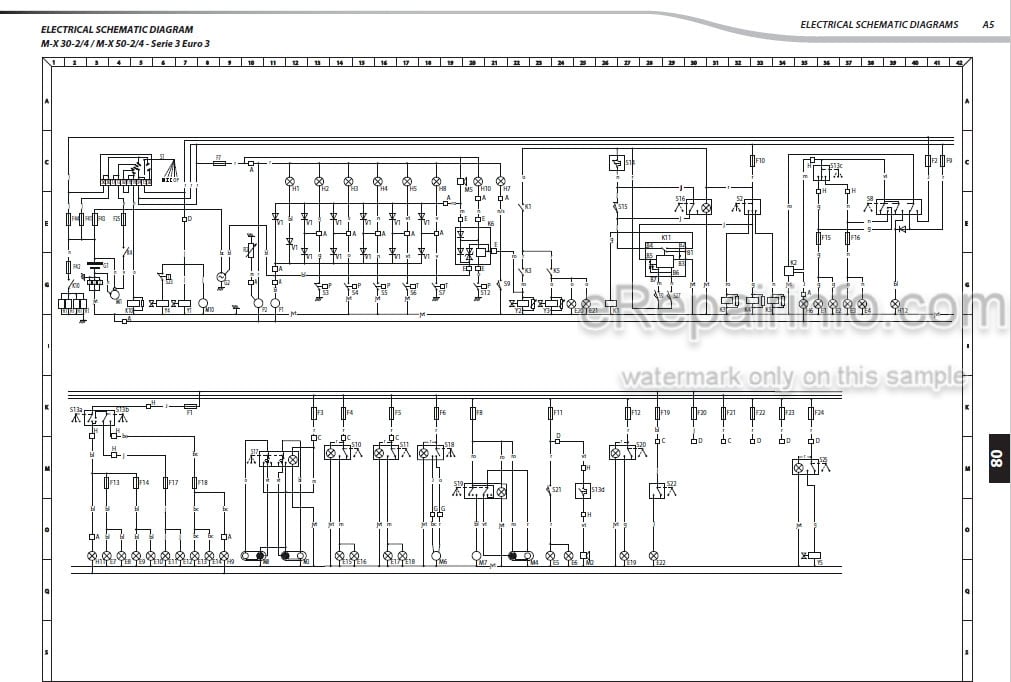 Photo 6 - Manitou M-X30-2 M-X30-4 M-X50-2 M-X50-4 M-X70-2 Serie 3 Repair Manual Forklift
