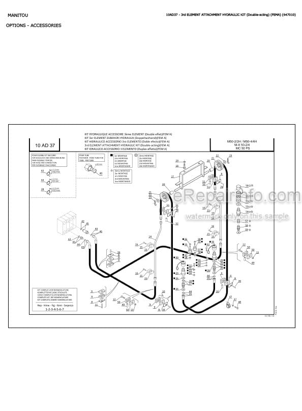 Photo 6 - Manitou Rexroth A10FM A10FE Repair Manual Hydrostatic Motor