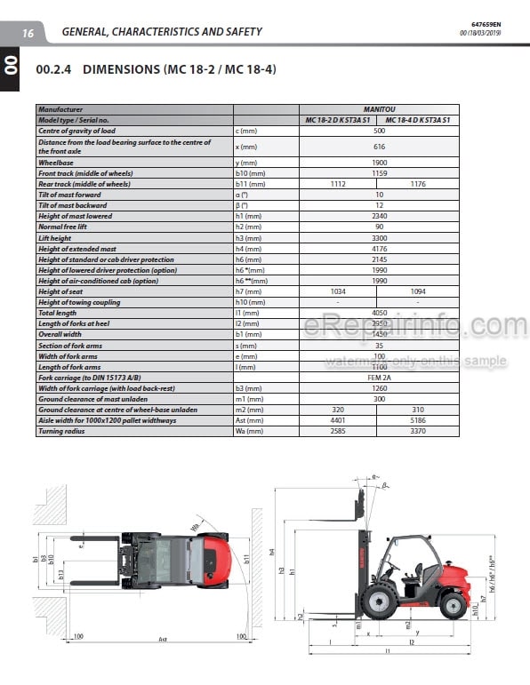 Photo 5 - Manitou MC18-2D MC18-4D MC25-2D MC25-4D MC30-2D MC30-4D MSI25D MSI30D MSI35D Repair Manual Forklift