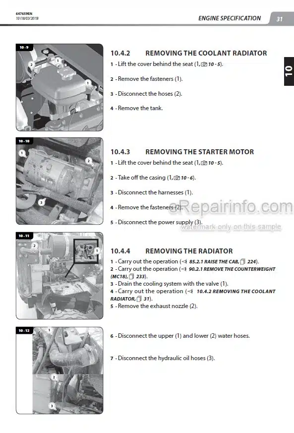 Photo 3 - Manitou MC18-2D MC18-4D MC25-2D MC25-4D MC30-2D MC30-4D MSI25D MSI30D MSI35D Repair Manual Forklift