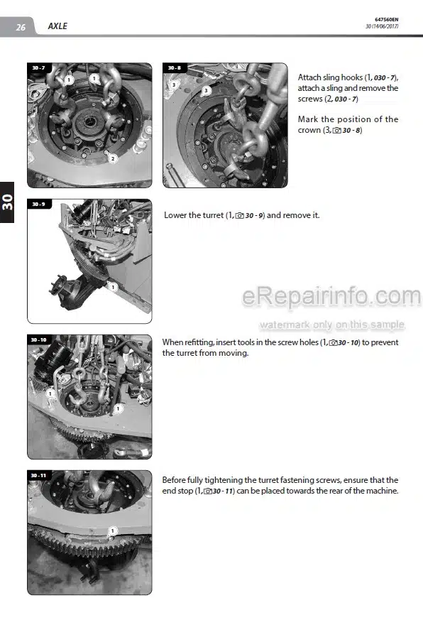 Photo 8 - Manitou MC18-2D MC18-4D MC25-2D MC25-4D MC30-2D MC30-4D MSI25D MSI30D MSI35D Repair Manual Forklift