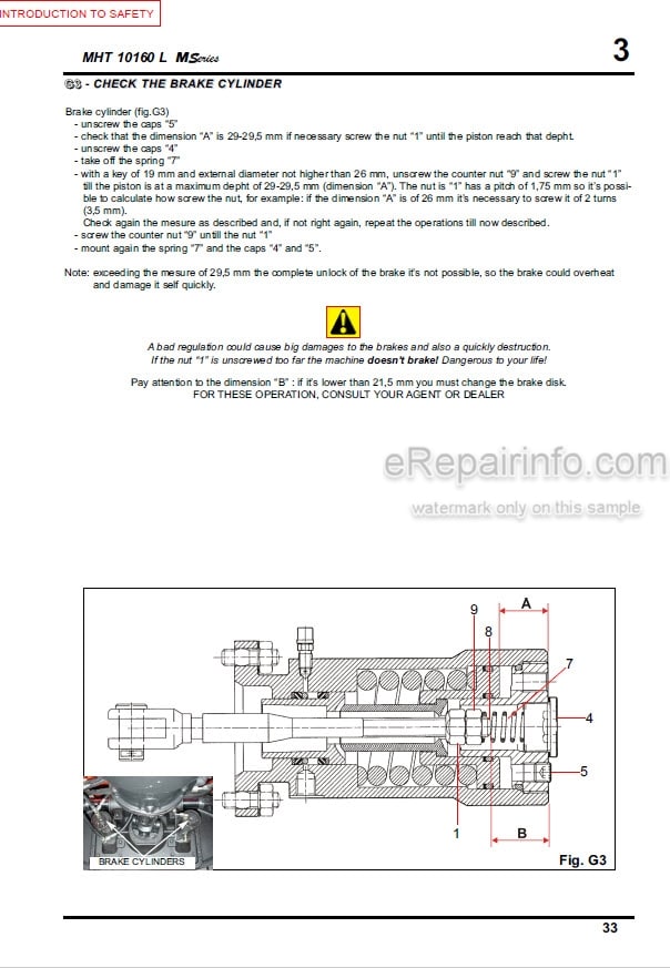 Photo 3 - Manitou MHT10160 M Series E3 Operators Manual Telescopic Handler