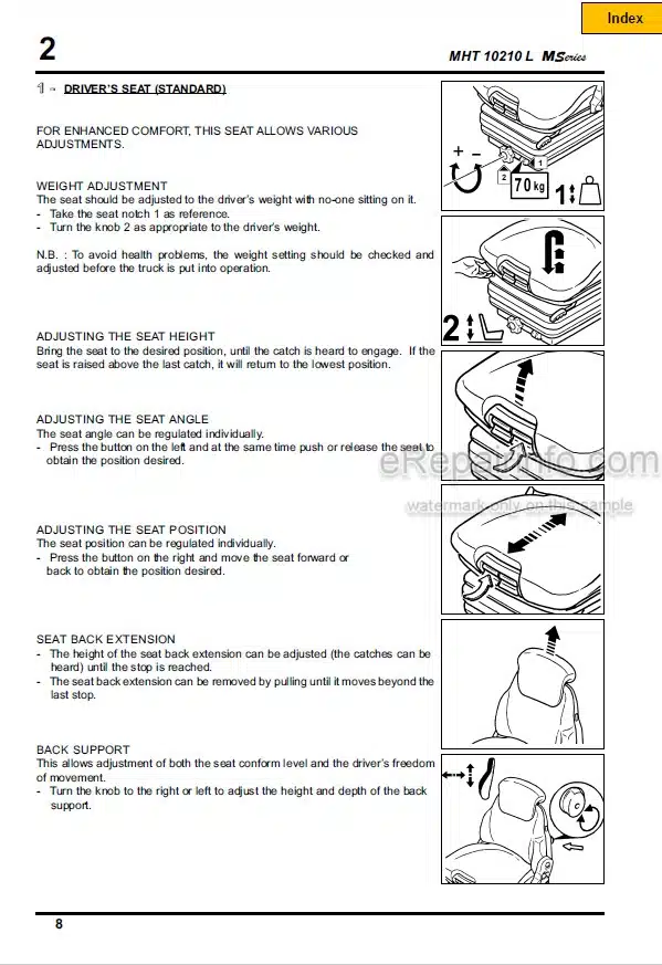 Photo 3 - Manitou MHT10210L E3 M Series Operators Manual Telescopic Handler