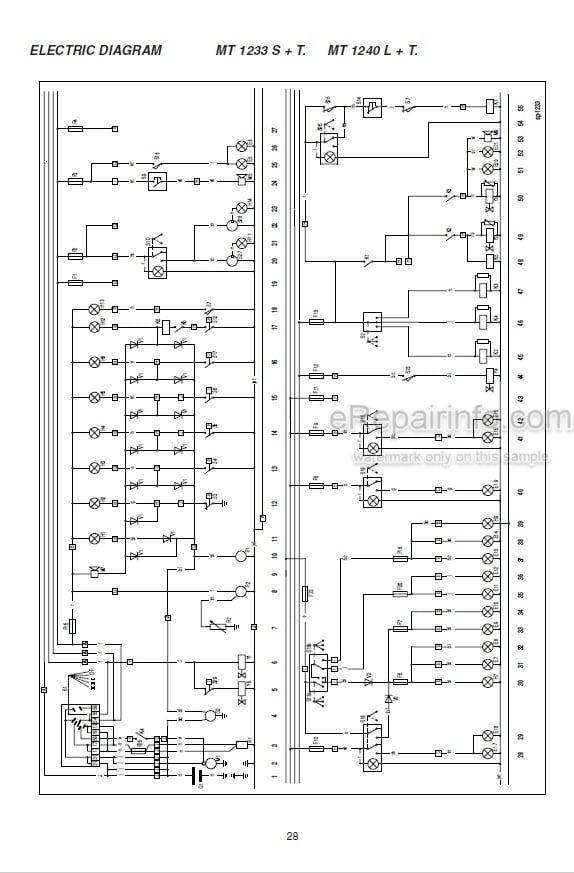 Photo 6 - Manitou ML632 ML635 MT835-120LS MT845 MT940L MT1233S MT1240L MT1330SL MT1337SL MT1637SL MT1740SL Repair Manual Telescopic Handler