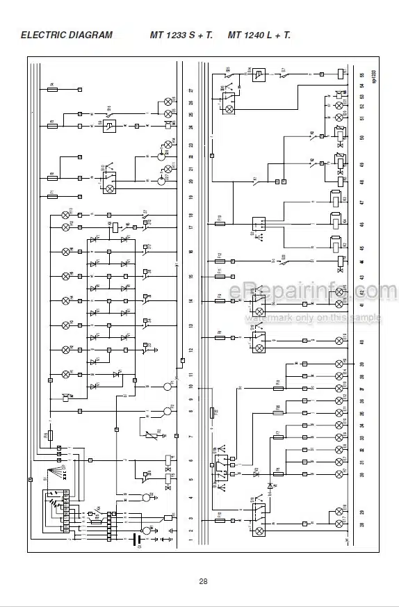 Photo 6 - Manitou ML632 ML635 MT835-120LS MT845 MT940L MT1233S MT1240L MT1330SL MT1337SL MT1637SL MT1740SL Repair Manual Telescopic Handler