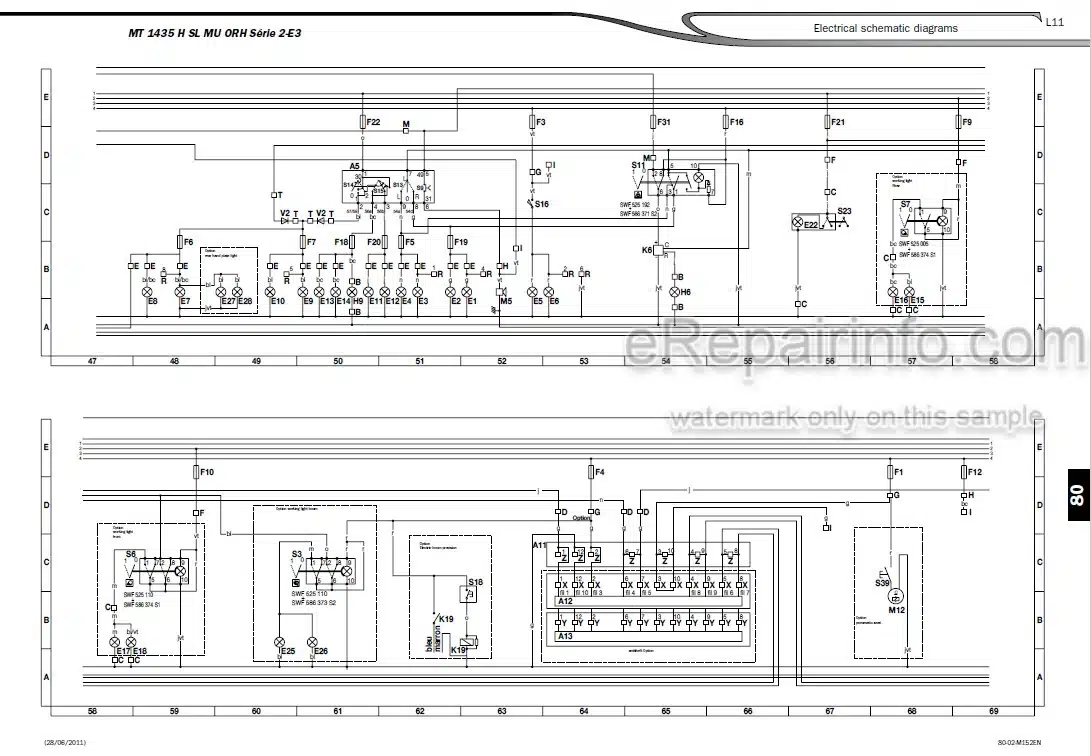 Photo 4 - Manitou ML635T MLT845 MT940L MLT940L-120LSU MT1235S MT1235ST MT1435SL MLT845H MT1235H MT1435H Repair Manual Telescopic Handler