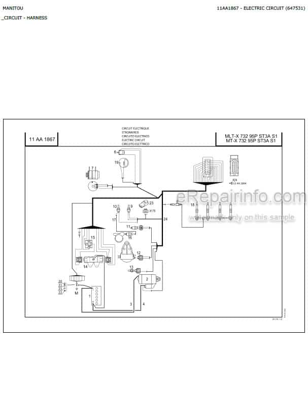 Photo 5 - Manitou MLT-X732 MT-X732 95P ST3A S1 Parts Catalog Telescopic Handler