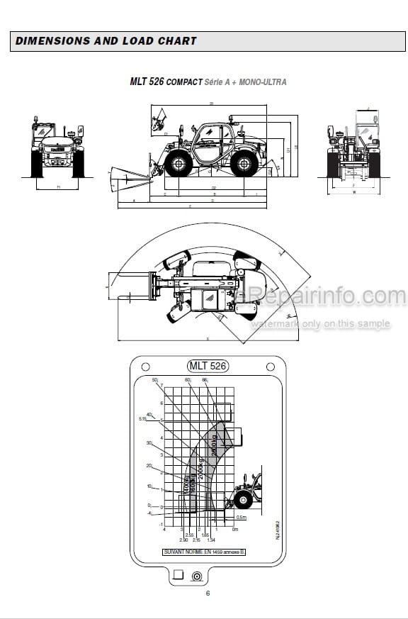 Photo 5 - Manitou MLT526 Compact Turbo Mono Ultra Serie A Repair Manual Telescopic Handler