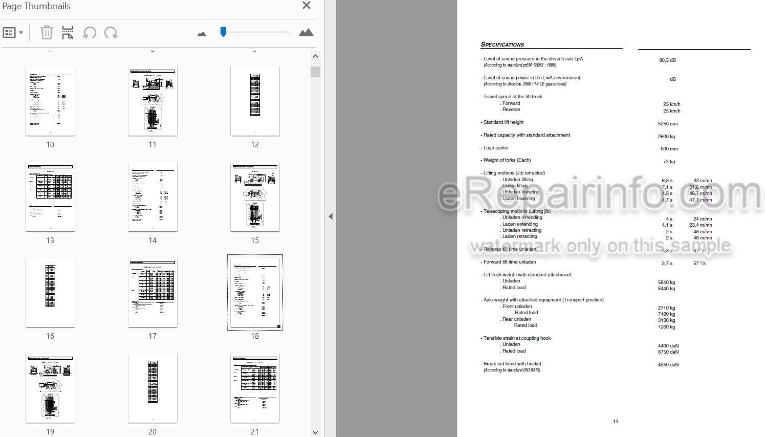 Photo 4 - Manitou MLT526 Compact Turbo Mono Ultra Serie A Repair Manual Telescopic Handler