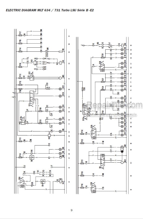 Photo 6 - Manitou MT732 MT932 MLT630 MLT630-120LSU MLT634 MLT634-120 MLT731 Turbo MLT741-120 MLT742 MT1030S Repair Manual Telescopic Handler