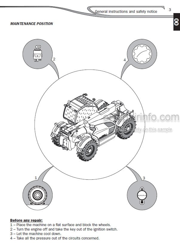 Photo 5 - Manitou MLT630T MLT731T MLT634-120LSU MLT735 MLT735PS MLT741-120LSU MLT634 MLT731T LSU MLT742T MT732 MT932 MT1030S MT1030ST MLT1035LT LSU MLT742 MT1033 MLT731T MLT634-120LSU MLT735-120LSU MLT741-120LSU MLT634T MLT735T MLT1035LT Repair Manual Telescopic Handler