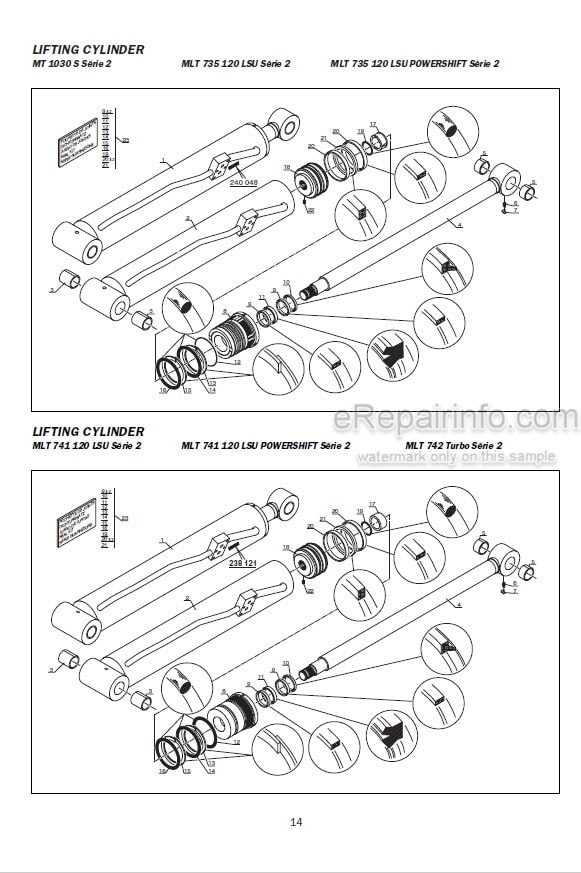 Photo 3 - Manitou MT732 MT932 MLT630 MLT630-120 MLT634 MLT634-120 MLT731 Repair Manual Telescopic Handler