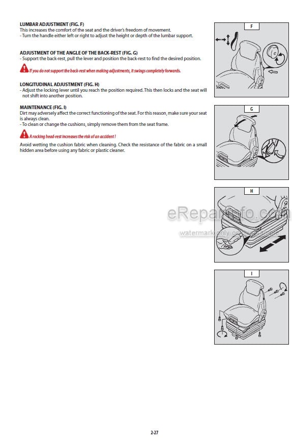 Photo 3 - Manitou MLT634-120LSU MLT735-120LSU PS G-E3 7-E3 Operators Manual Telescopic Handler