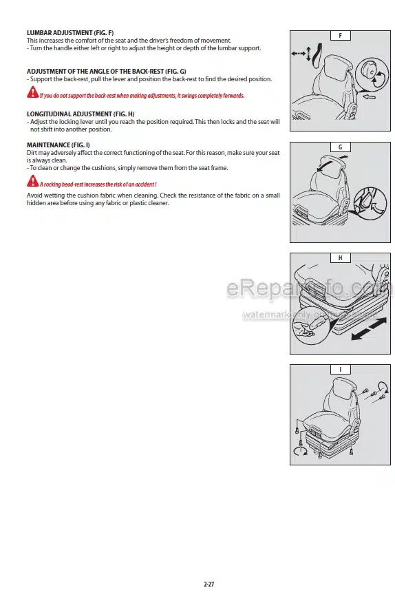 Photo 3 - Manitou MLT634-120LSU MLT735-120LSU PS G-E3 7-E3 Operators Manual Telescopic Handler
